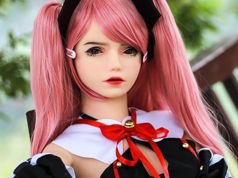 PINK HAIR ANIME SEX DOLL MASSIN